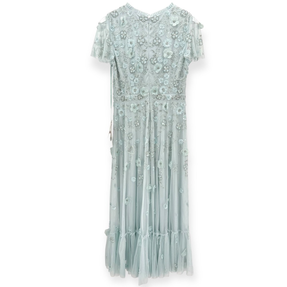 Mac Duggal Mint Green Embellished Midi Dress - Picture 10 of 12